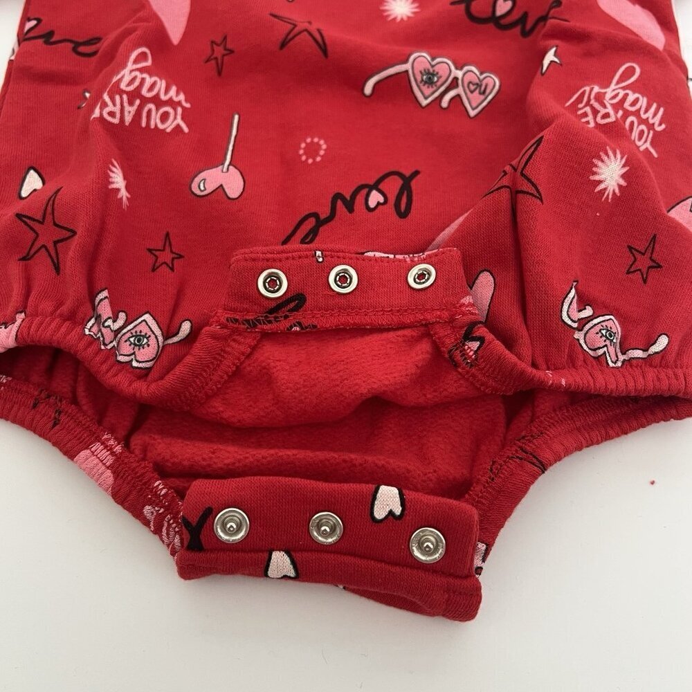 Old Navy Sweet Baby Girl Valentine Long Sleeve Sweater Romper Bodysuit 6-12 m - Picture 5 of 8